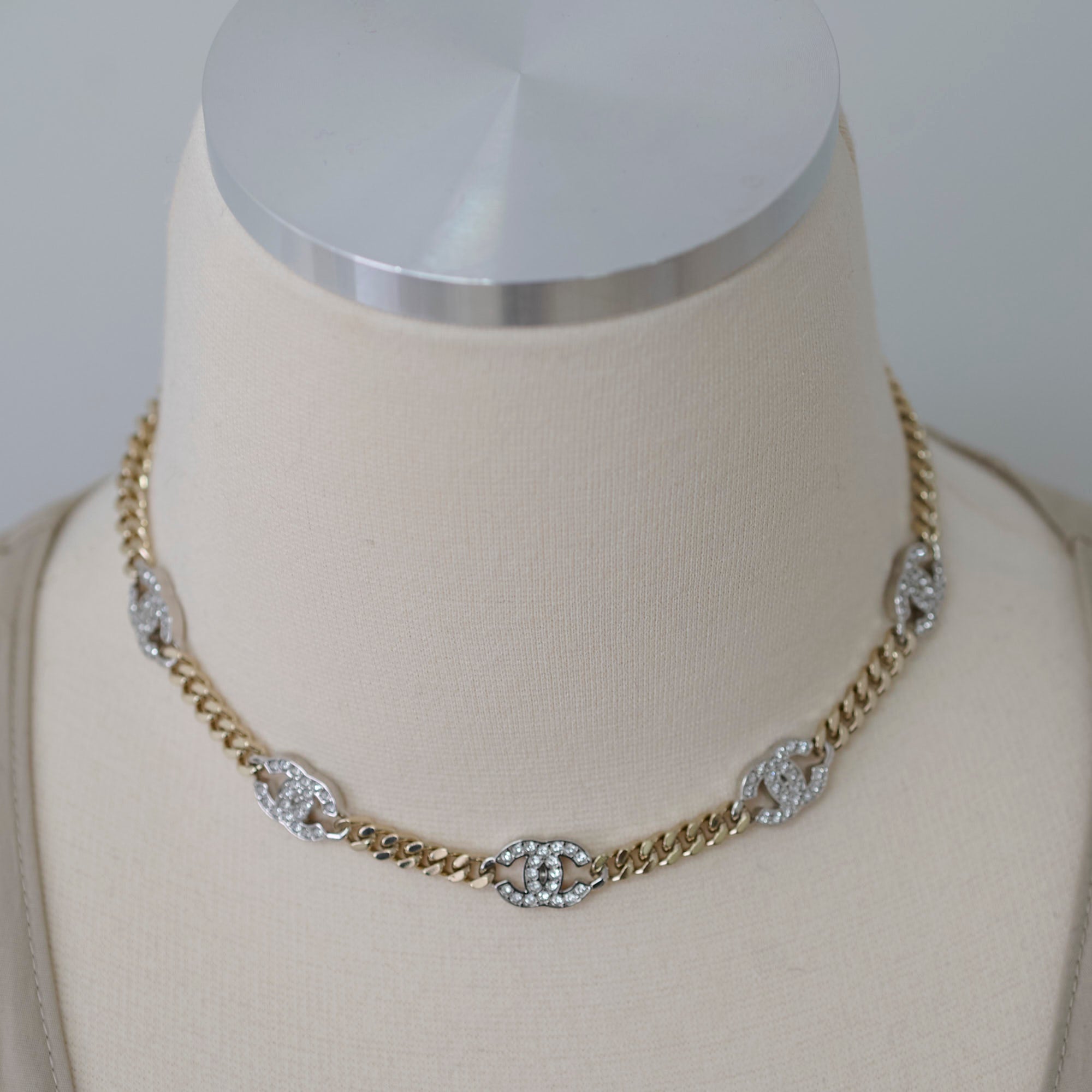 Chanel Classic CC Logo Choker Necklace - Fashion Jewelry for Women | Perfect for Parties, Date Nights & Special Occasions