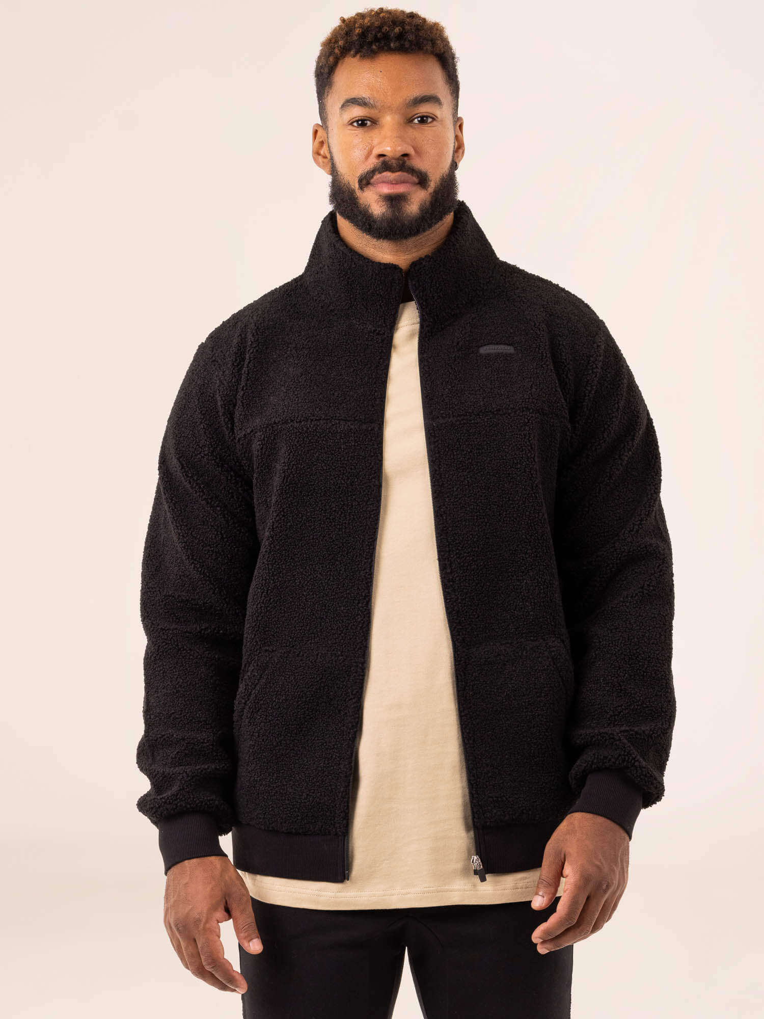 Flex Polar Fleece Jacket for Men & Women - Lightweight Warm Winter Coat, Water-Resistant Outdoor Jacket (Black) - Perfect for Hiking, Camping & Cold Weather Activities