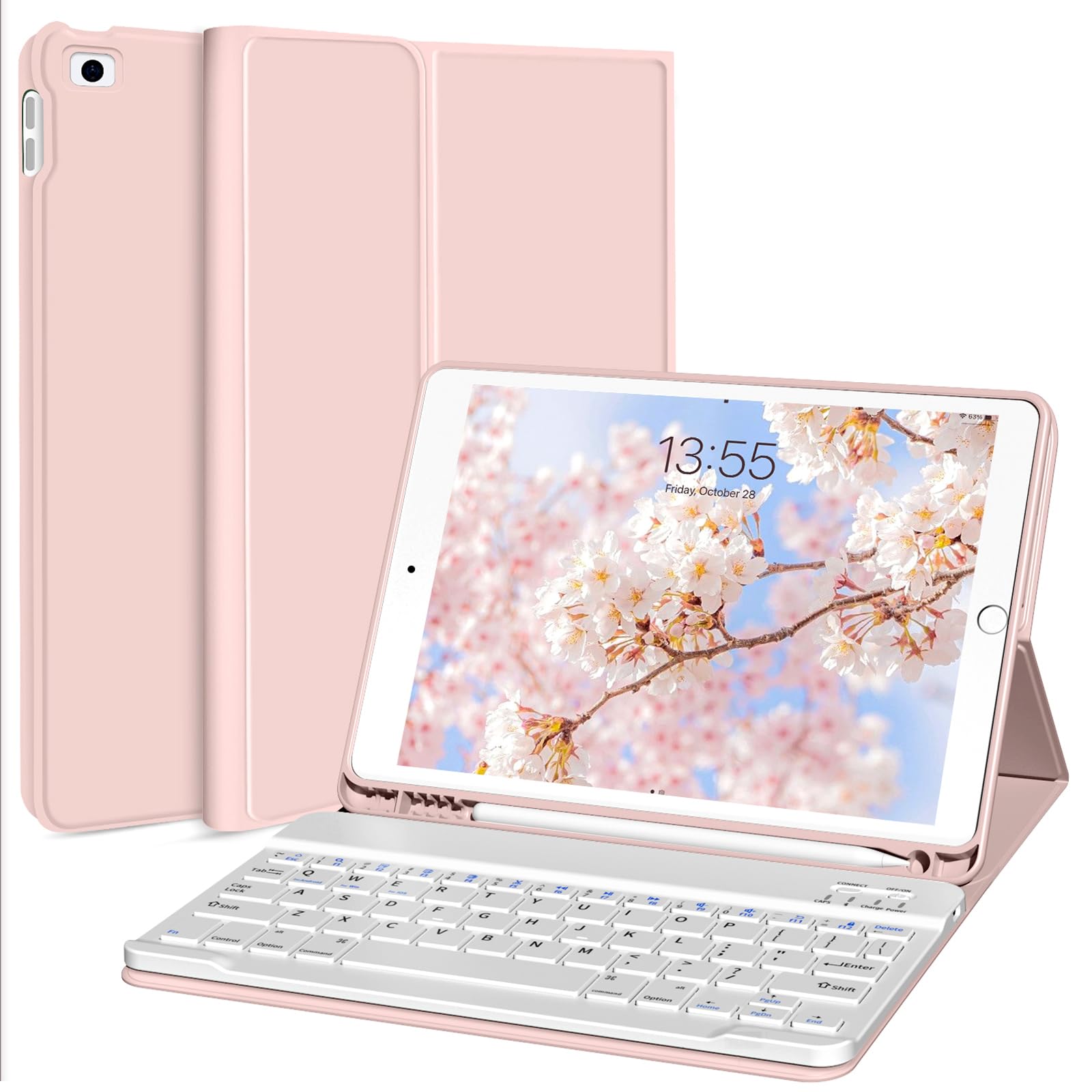 Kenke Ultra Slim Wireless Keyboard Case for iPad 9.7