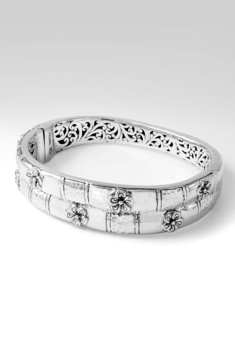 All Your Promises Bangle™ - Elegant Frangipani Flower Charm Bracelet for Women | Perfect Gift for Anniversary, Birthday & Special Occasions