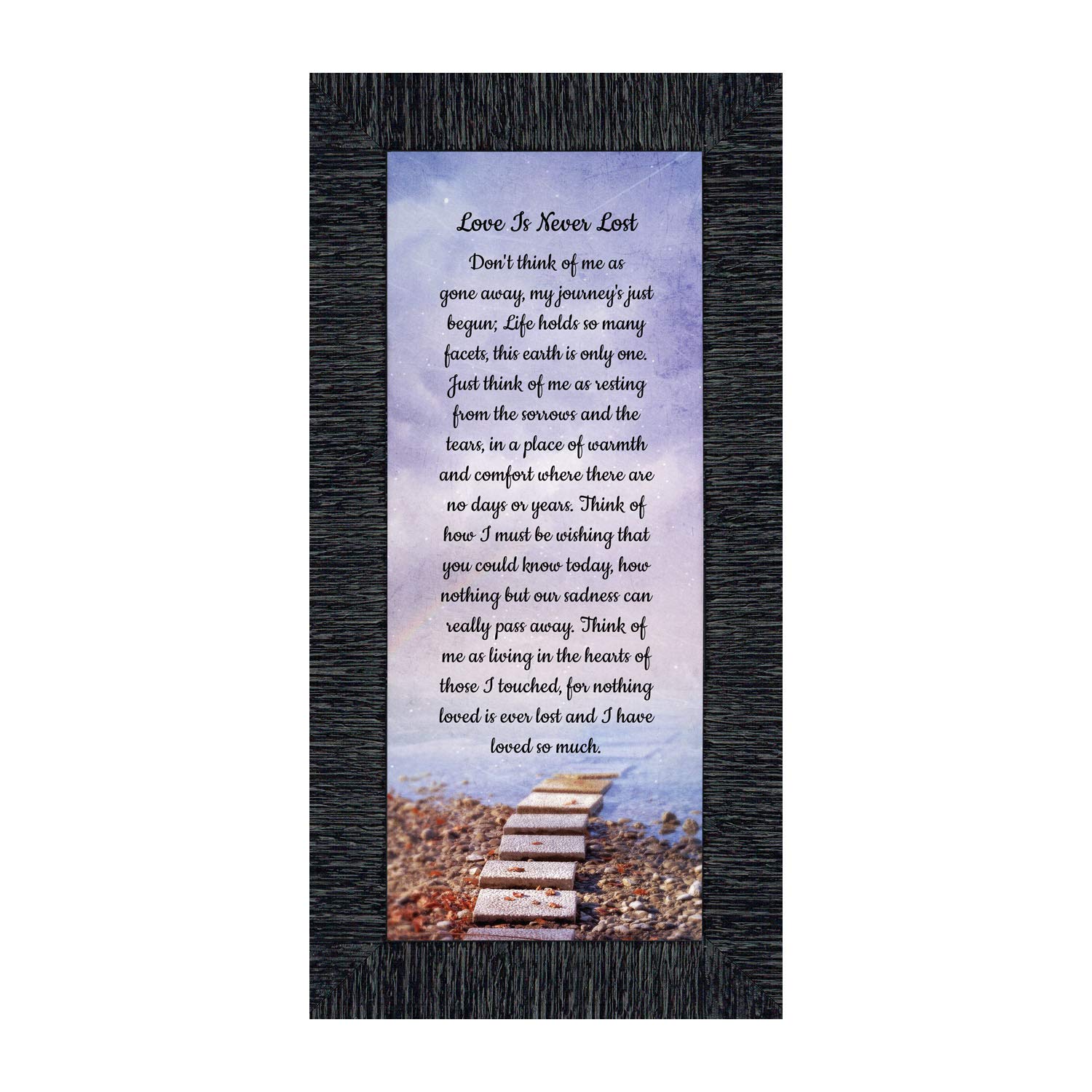 Sympathy Photo Frames - Memorial Wall Decor for Home & Gifts (7378CH) - Perfect for Condolence Gifts & Remembrance Displays