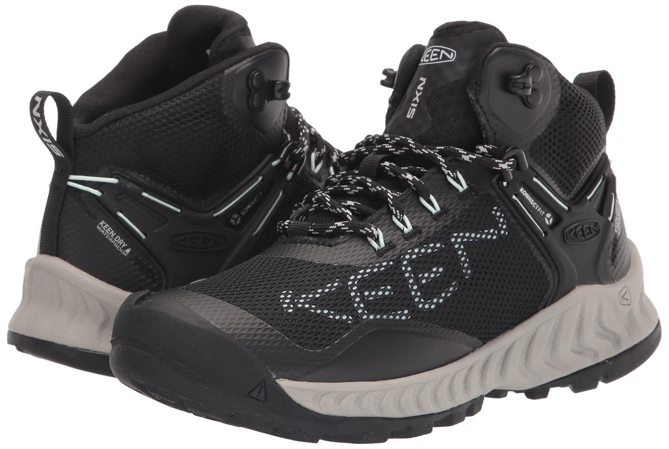 KEEN Women's Nxis Evo Mid Height Waterproof Hiking Boots - Lightweight & Comfortable for Outdoor Adventures, Fast Packing & Trail Running