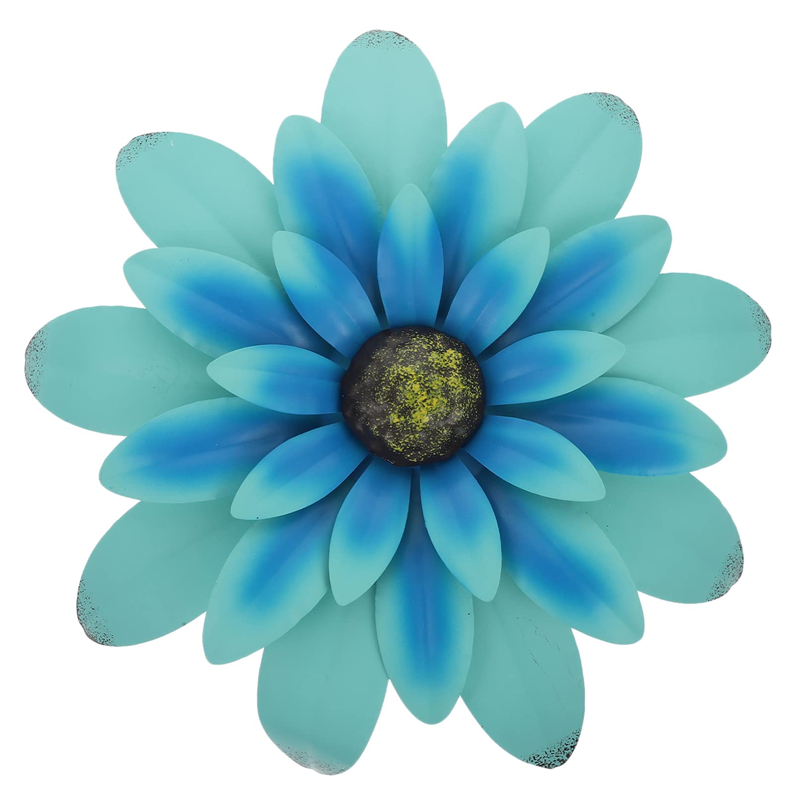 IMIKEYA Rustic Metal Flower Wall Art Decor - Sunflower Hanging Sculptures for Bathroom, Bedroom, Living Room, and Office Floral Decorations