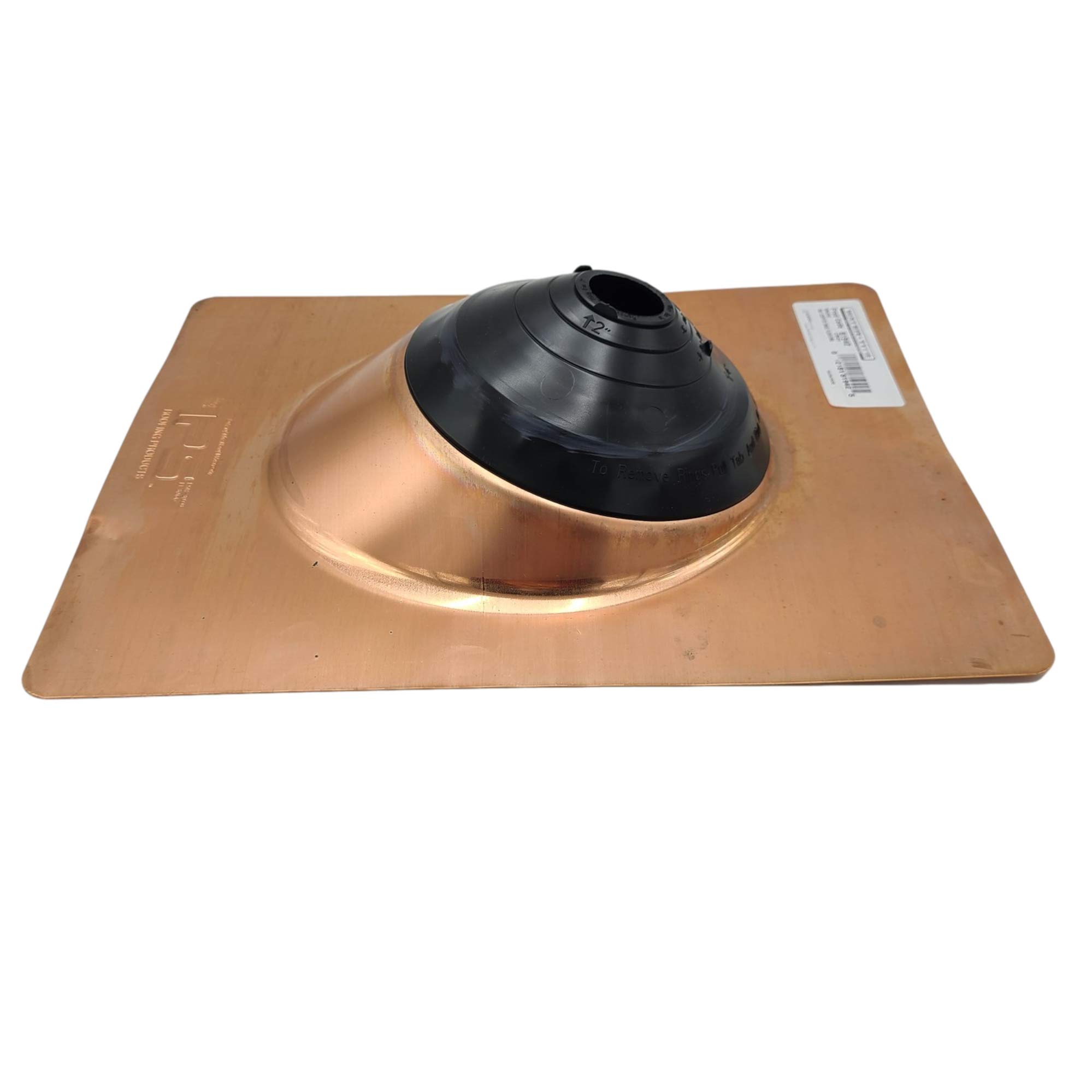 EAGLE 1 Shingle Roof Pipe Flashing - Metal & Plastic Base, Copper Base for Waterproof Roof Protection (Multiple Colors & Sizes) - Includes Free Roofing Nails & Gloves - Perfect for Home Roof Repairs, Chimney Installation & Storm Damage Prevention (4N1, Copper Base)