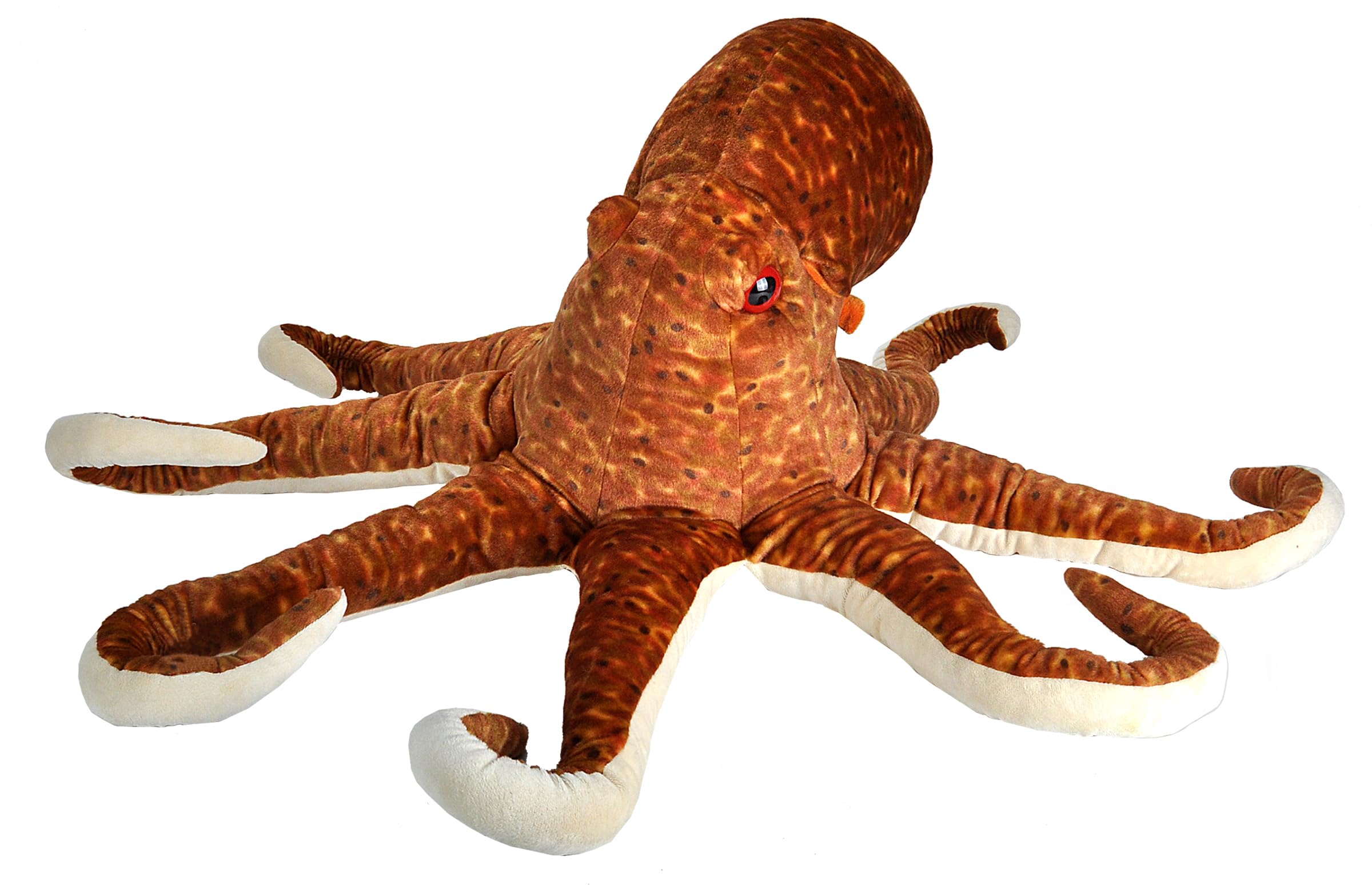 Wild Republic Jumbo Octopus Plush - 30 Inch Giant Stuffed Animal Toy, Soft Cuddly Sea Creature for Kids, Perfect Gift for Birthdays & Christmas | Great for Bedtime Snuggles & Ocean-Themed Room Decor
