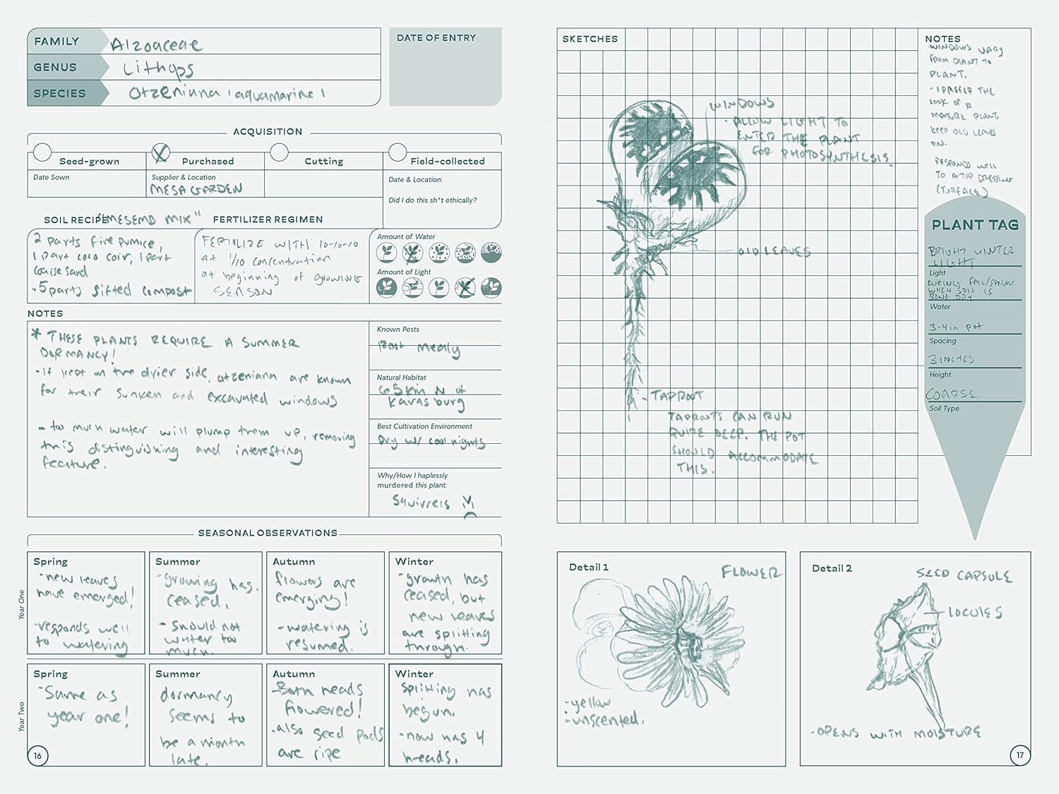 Grow a Damn Plant Journal - Gardening Planner & Plant Care Tracker for Indoor & Outdoor Plants | Perfect for Herb Gardens, Succulents, and Houseplants