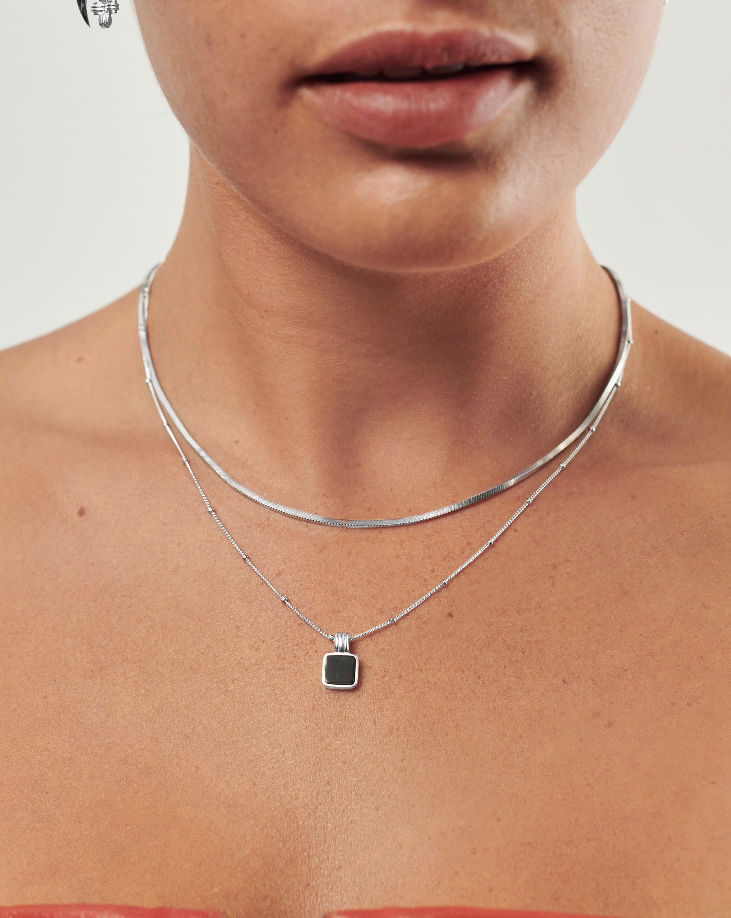 Lucy Williams Black Onyx Necklace Set - Elegant Women's Jewelry Gift for Birthday, Anniversary & Special Occasions | Perfect for Evening Parties, Weddings & Date Nights