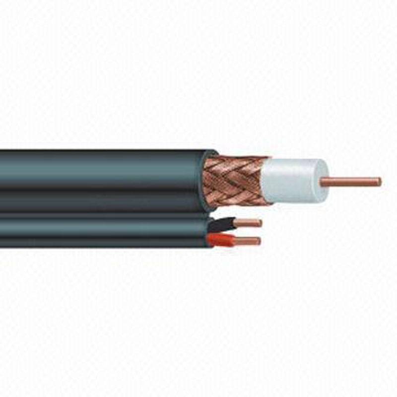 RG59 Coaxial Cable with DC Power Cable - 250m (820ft) for CCTV, Security Cameras & Satellite TV Installations