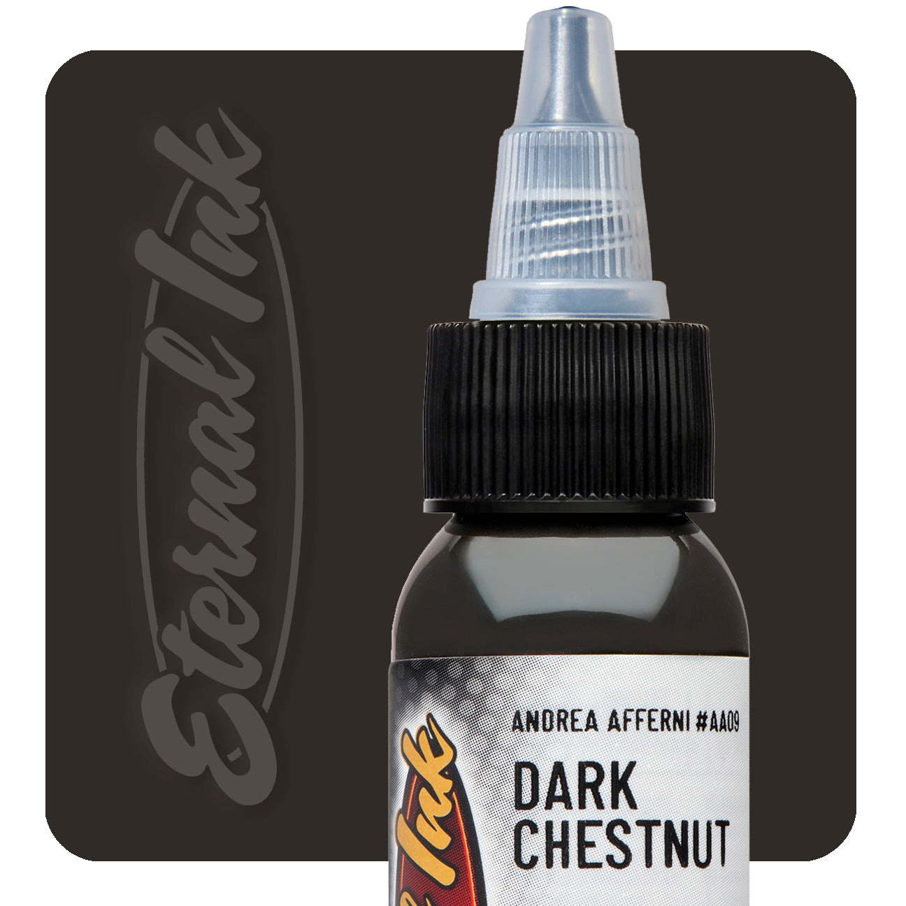 Eternal Andrea Afferni Dark Chestnut Ink 1oz - Premium Calligraphy Ink for Fountain Pens, Dip Pens & Art Projects - Perfect for Lettering, Drawing & Professional Writing