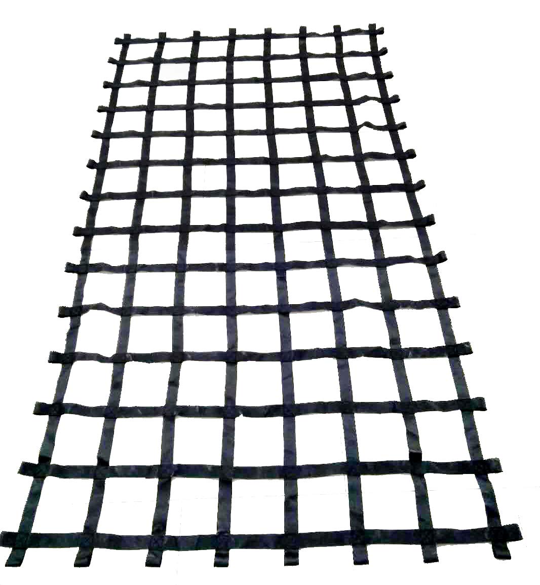 Fong 11 ft x 6 ft Heavy Duty Cargo Net - Black Climbing Net for Adults & Kids - Outdoor Play Equipment for Swingset, Treehouse, Backyard & Adventure Course