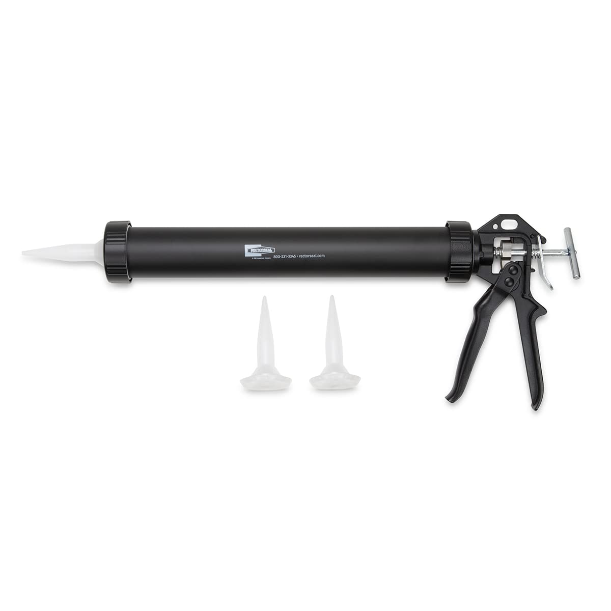 Rectorseal 66114 Heavy Duty Caulking Gun - Black & Red Professional Sealant Applicator for Home Repairs, Construction, and DIY Projects