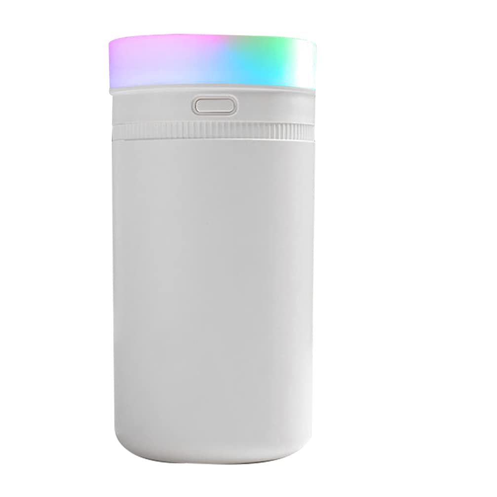 Healifty 1Pc Colorful LED Air Humidifier with Mist Maker - Portable Cool Mist Humidifier for Car, Home, Office & Bedroom - Perfect for Dry Air Relief, Aromatherapy & Night Light