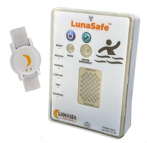 LunaSafe Child & Pet Pool Alarm Kit - Water Safety Alarm for Swimming Pools, Bath Tubs & Spas | Prevents Drowning Accidents | Ideal for Homes with Kids & Pets