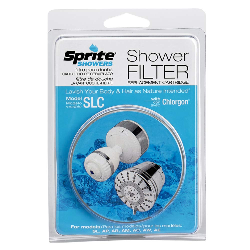 Sprite Slim-Line (SLC) Shower Filter Replacement Cartridge - Blue | Dixon Valve TTB75 PTFE Industrial Sealant Tape (-212°F to 500°F) | 3.5mil Thick, 520