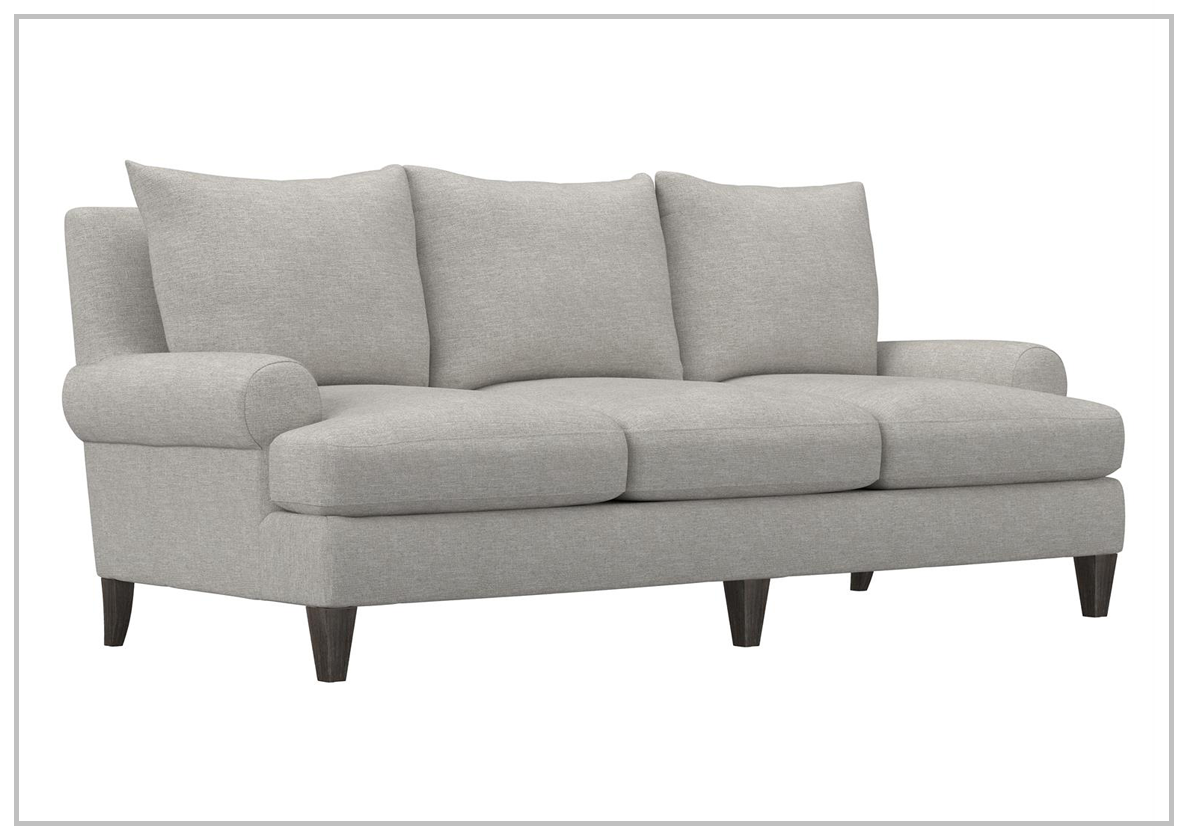 Bernhardt Isabella Fabric Sofa with Plush Feather Down Cushions - Luxurious Comfort for Living Room, Lounge & Family Gatherings