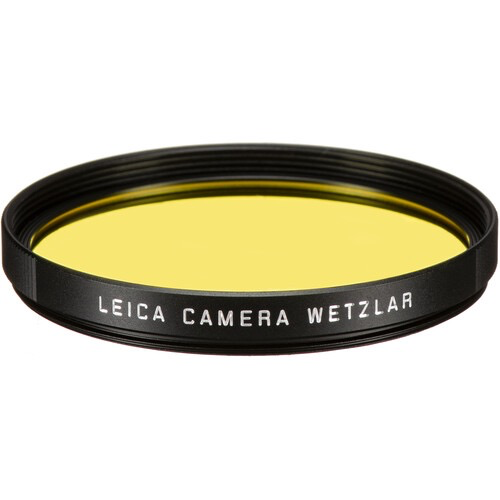 Leica E49 Yellow Filter for M Mount Cameras - Enhance Contrast & Reduce Haze in Landscape Photography