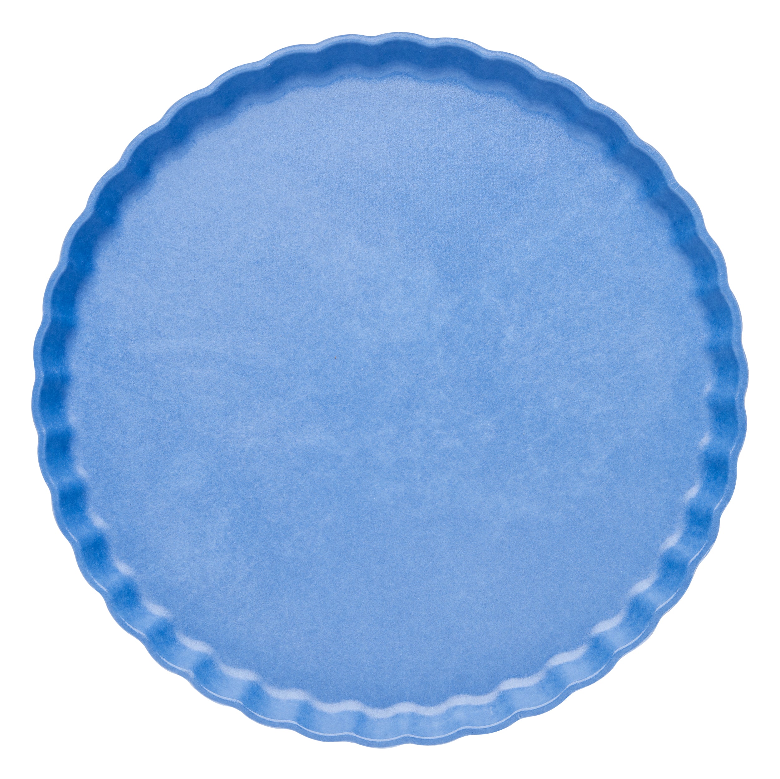 Eco-Friendly Dinner Plates Set of 8 - French Blue Ceramic Plates for Everyday Use, Parties & Sustainable Dining | Dishwasher & Microwave Safe
