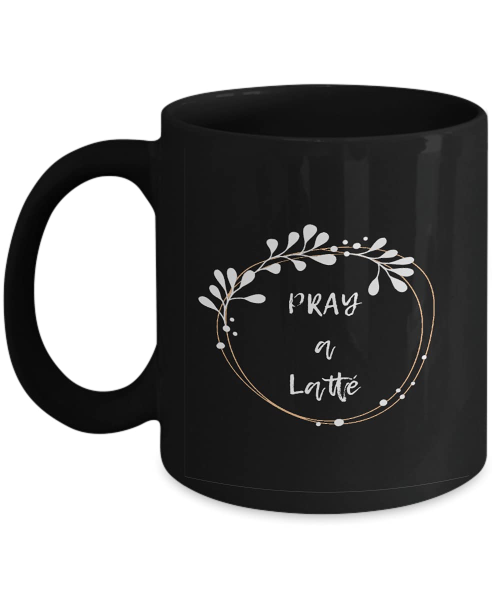 Pray A Latte Jesus Coffee Mug - Funny Christian Gift Idea for Coffee Lovers - Perfect for Morning Devotions, Bible Study & Church Gatherings
