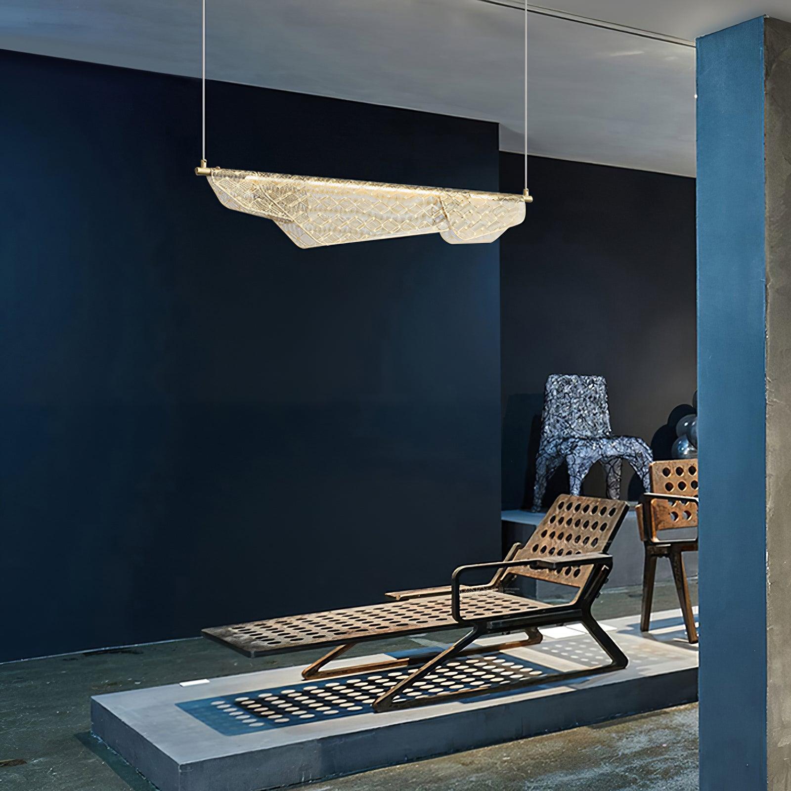 Stylish Mediterranean Pendant Light - Handcrafted Glass Ceiling Lamp for Kitchen Island, Dining Room & Bedroom Decor