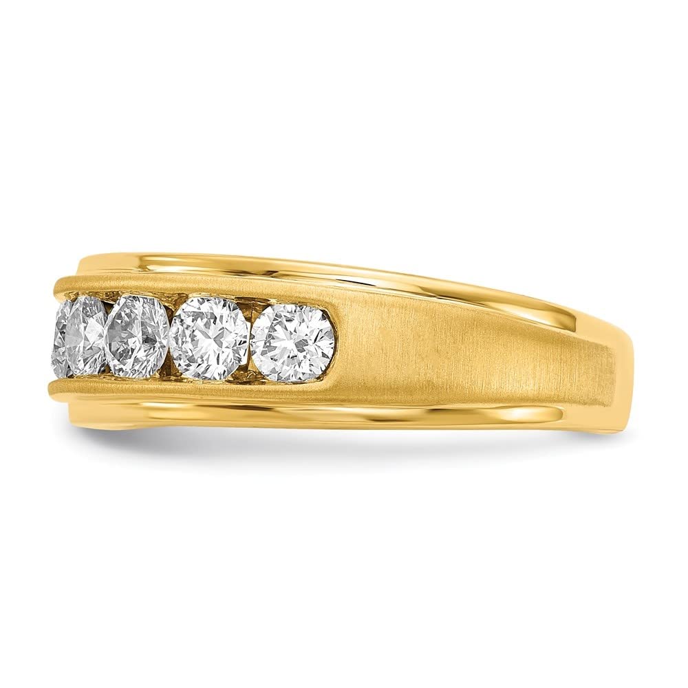 10K Yellow Gold Lab-Grown Diamond Engagement & Wedding Ring Set for Women - Sparkling Elegance for Proposals, Anniversaries & Bridal Jewelry