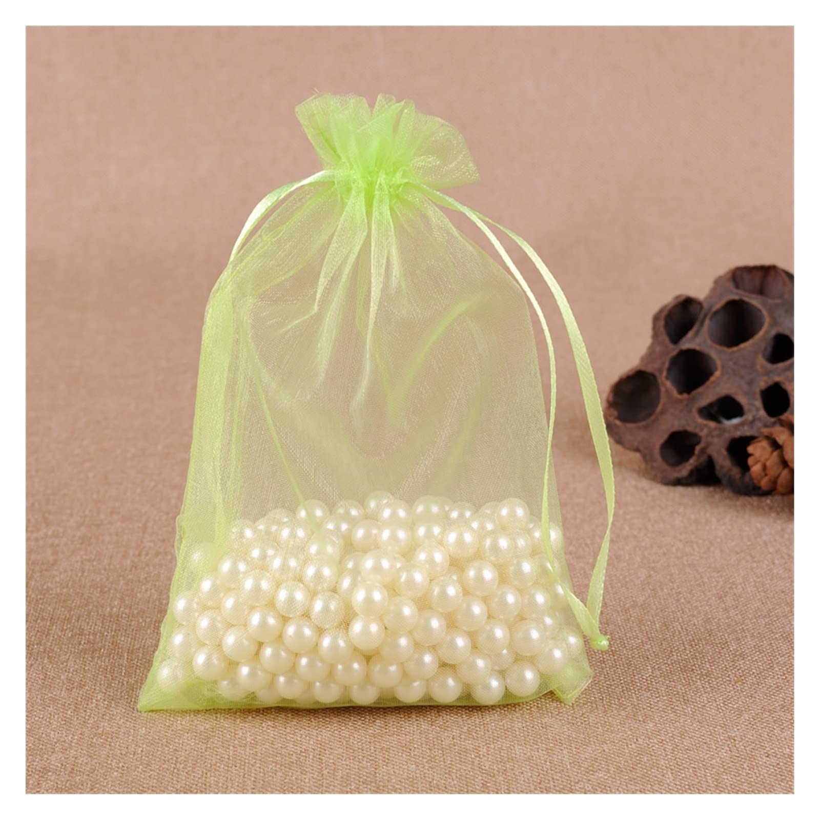 100-Piece Multipurpose Drawstring Jewelry Bags - Organza Gift Pouches for Jewelry Packaging, Wedding Favors, Party Decorations & Storage - Perfect for Bridal Showers, Birthday Parties, and Festive Events
