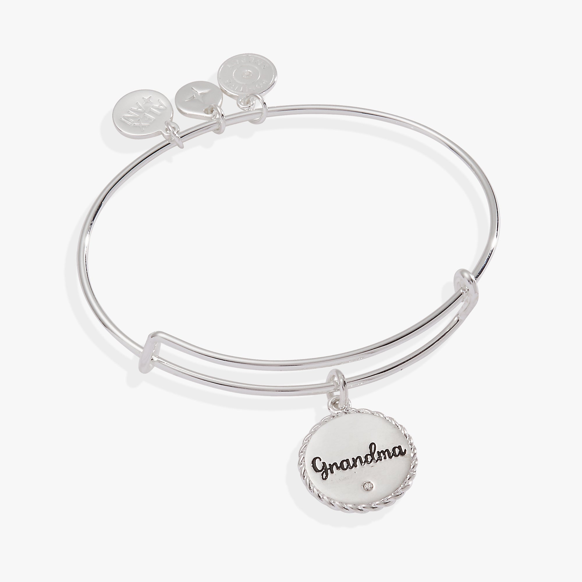 Vintage Grandma Charm Bangle - Elegant Adjustable Bracelet for Women - Perfect Gift for Mother's Day, Birthday & Special Occasions