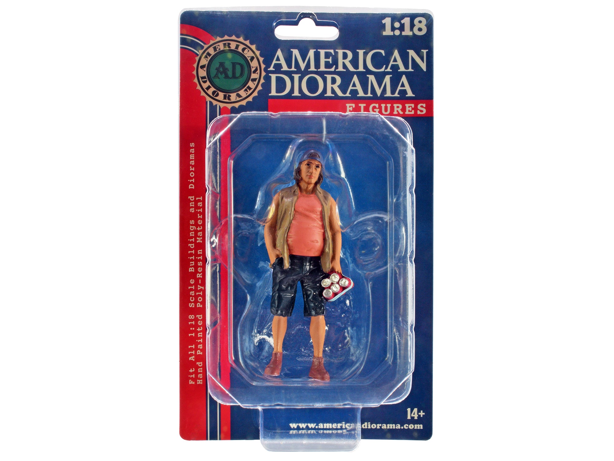 1/18 Scale Model Camper Figures (2-Pack) by American Diorama - Perfect for RC Car Scenes, Diorama Displays & Model Train Layouts