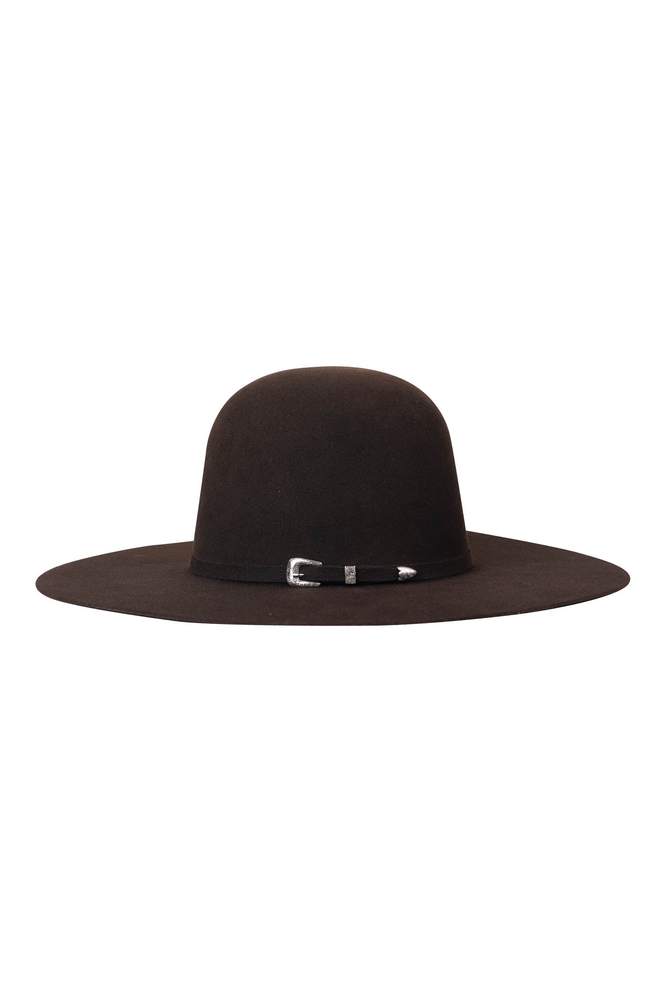 Rock'em 10X Chocolate Beaver Open Crown Felt Cowboy Hat for Men - Western Rodeo, Country Music Festivals & Outdoor Adventures