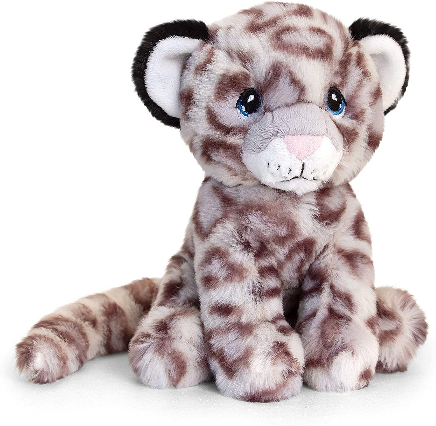 Premium 100% Recycled Plush Eco-Friendly Dog Toys for Small & Medium Breeds - Snow Leopard Design - Sustainable Chew Toys for Indoor Play & Training