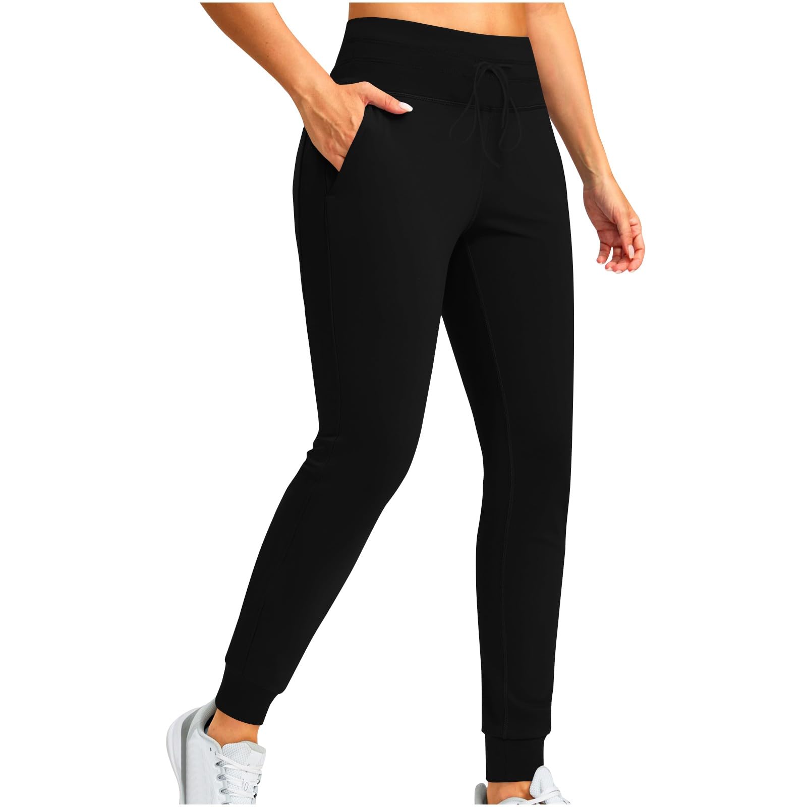 Women's Fleece Joggers High Waisted Sweatpants - Warm Winter Running Pants for Outdoor Workouts
