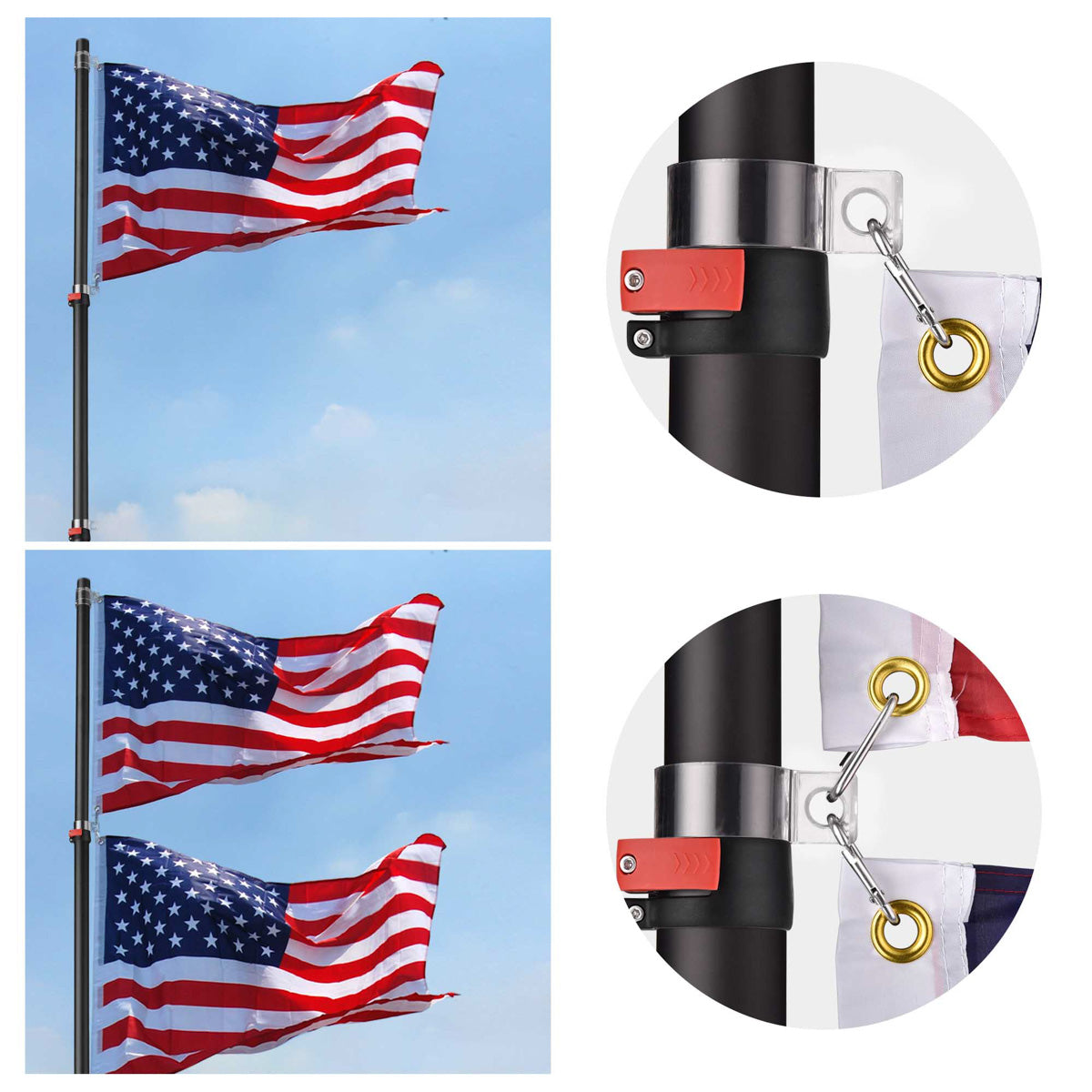 14ft Aluminum Telescopic Antenna Pole for Starlink Gen 3 - Adjustable Satellite Dish Mount for RV, Camping & Outdoor Use - TheLAShop (Preorder)