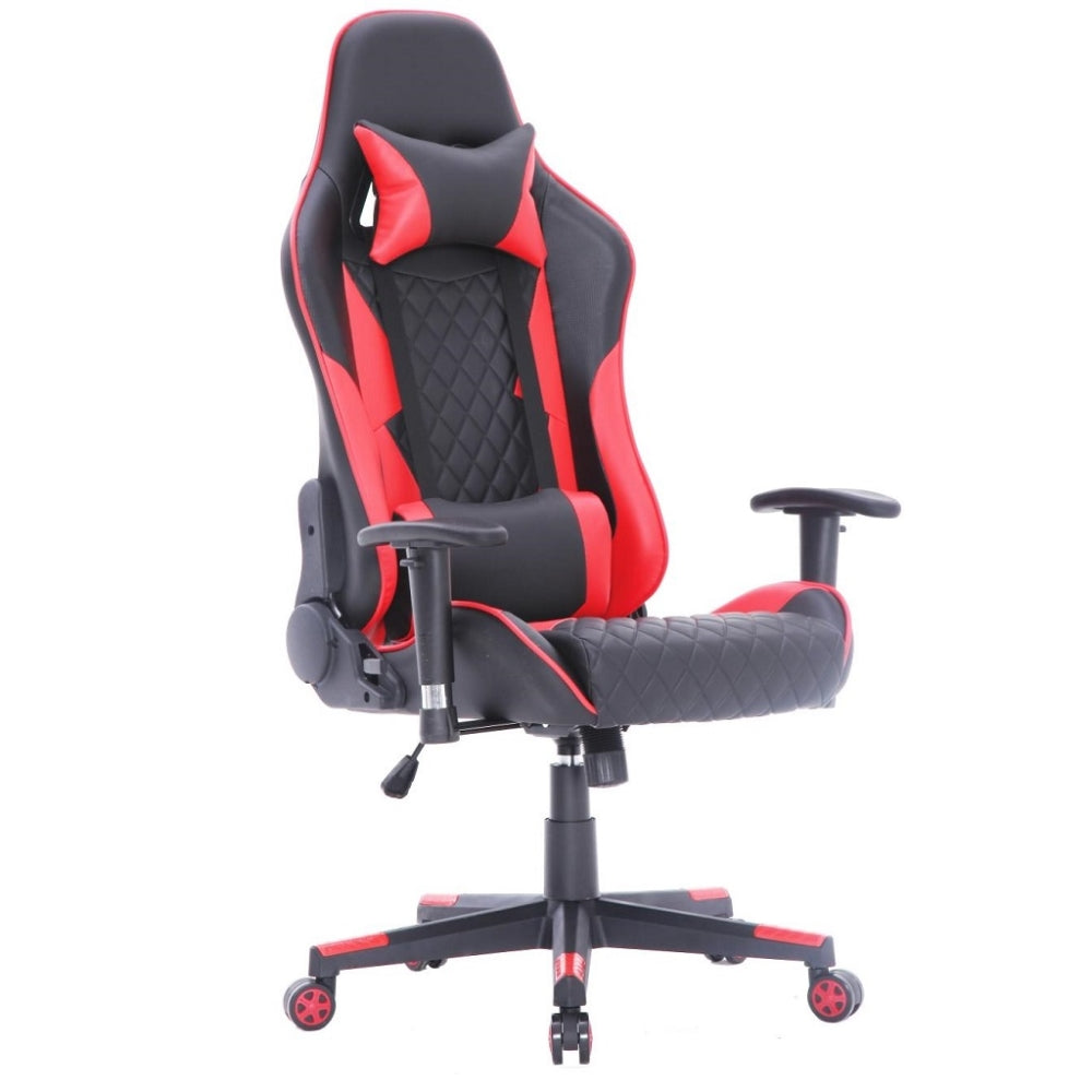 TITAN X SERIES 0076 Gaming Chair - Ergonomic Racing Style Office Chair with Adjustable Height, Lumbar Support (Black & Red) - Perfect for PC Gaming, Home Office, and Esports Enthusiasts