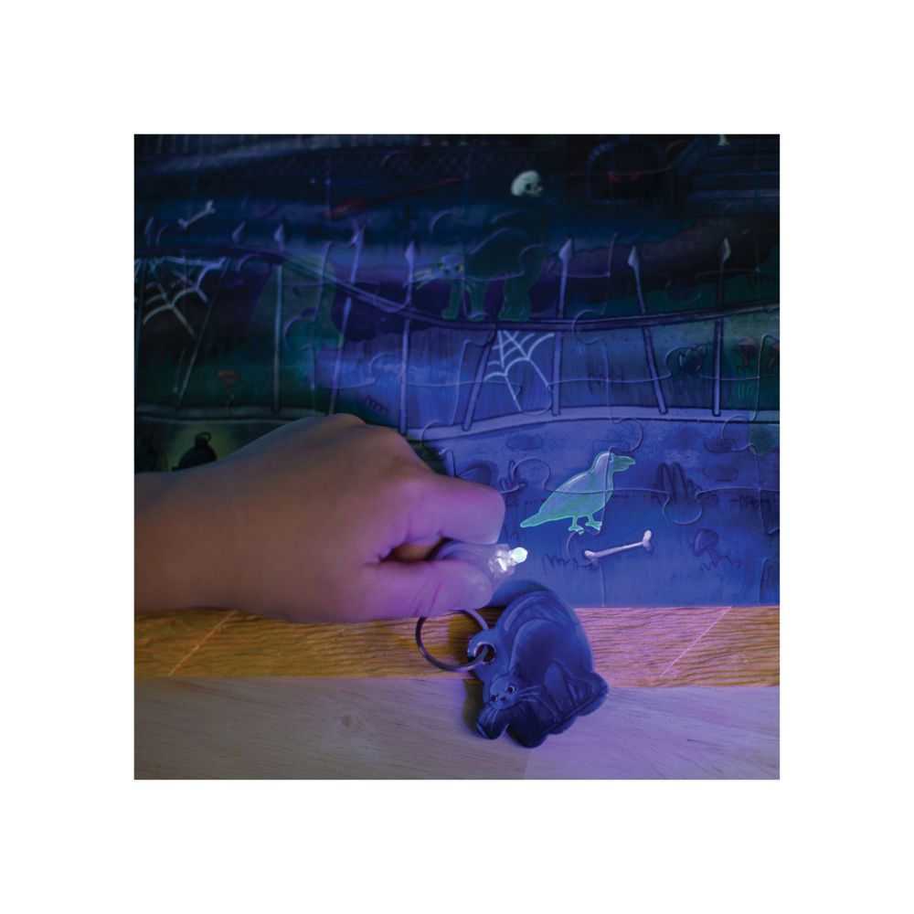 Peaceable Kingdom Ghosts in the Attic Glow-in-the-Dark Puzzle Game - Fun Family Board Game for Halloween Parties & Kids' Sleepovers