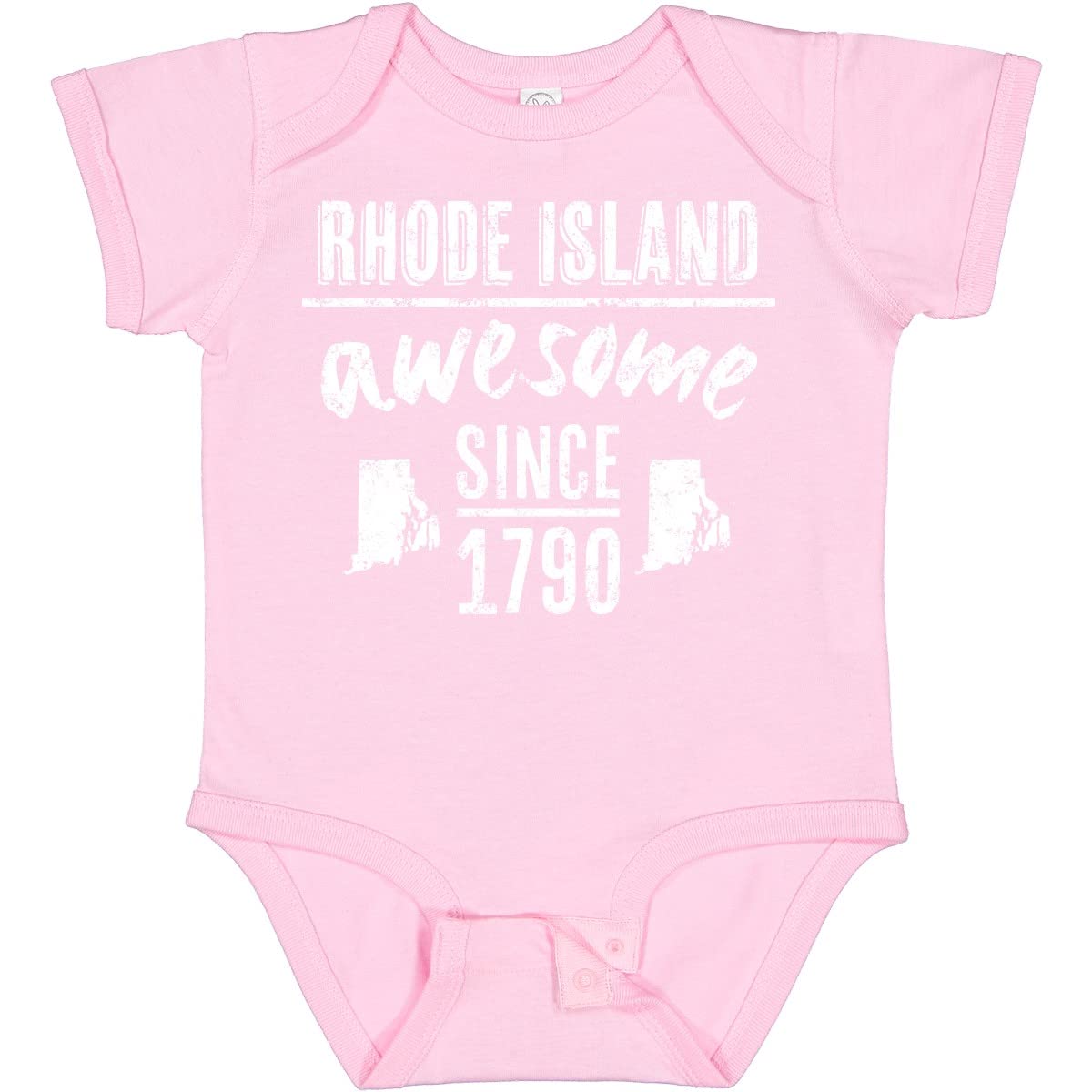 Inktastic Rhode Island Awesome Since 1790 Baby Bodysuit - Cute Infant Onesie for Boys & Girls - Perfect for Family Outings, Photo Shoots & State Pride