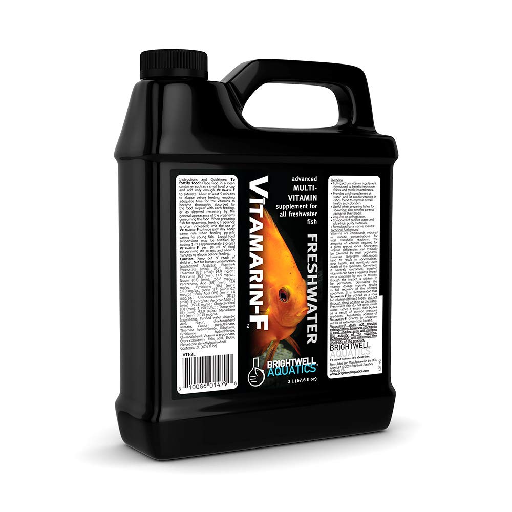 Brightwell Aquatics Vitamarin F - Premium Freshwater Fish Multivitamin Supplement for Enhanced Health & Vitality - Ideal for Aquariums, Fish Tanks & Aquatic Pets