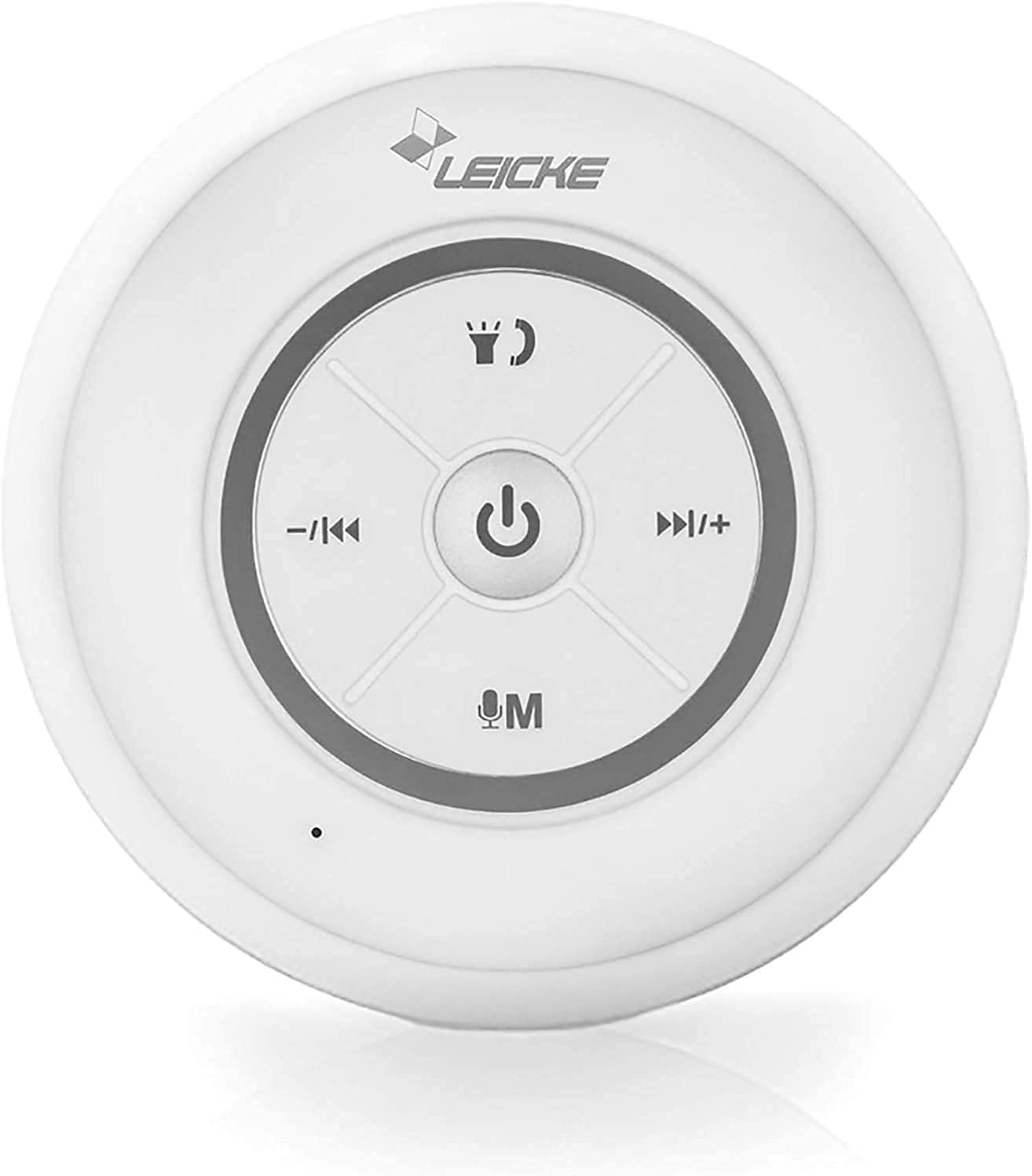 LEICKE Waterproof Bluetooth Shower Speaker with Suction Cup - Wireless Portable Speaker for Bathroom, Beach, Pool & Outdoor Use | IPX7 Dustproof Steamproof Shower Speaker for Music Lovers