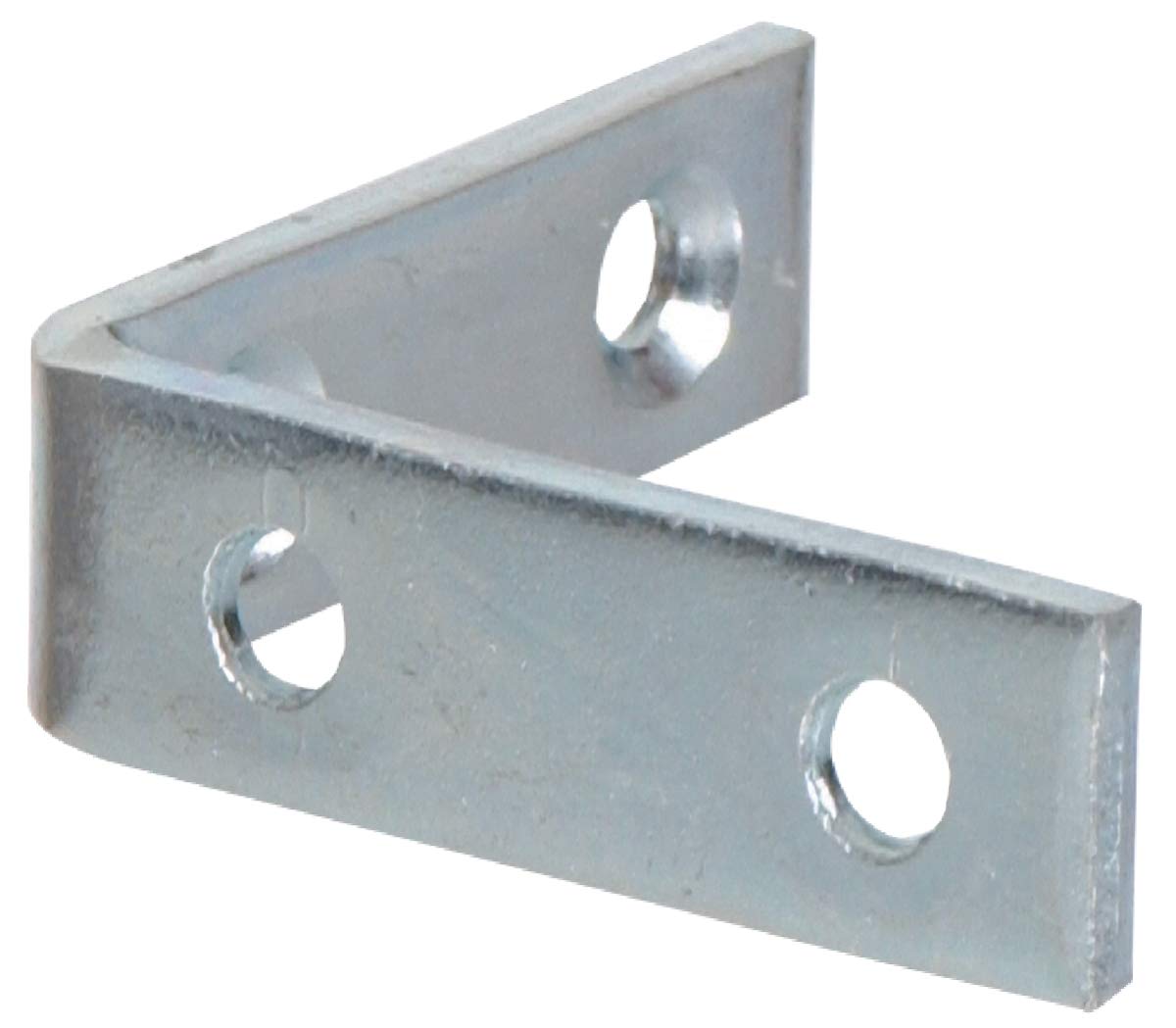 10 Pack 1.25 Inch Heavy Duty Zinc Corner Braces - Metal L Brackets for Furniture, Shelves & DIY Projects - Rust Resistant Hardware for Home Improvement & Woodworking