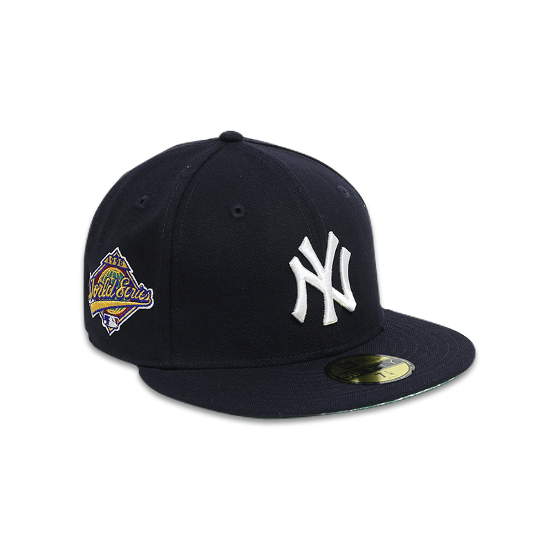 New York Yankees Navy Blue Fitted Baseball Cap for Men - Official MLB Hat for Sports Fans & Casual Wear