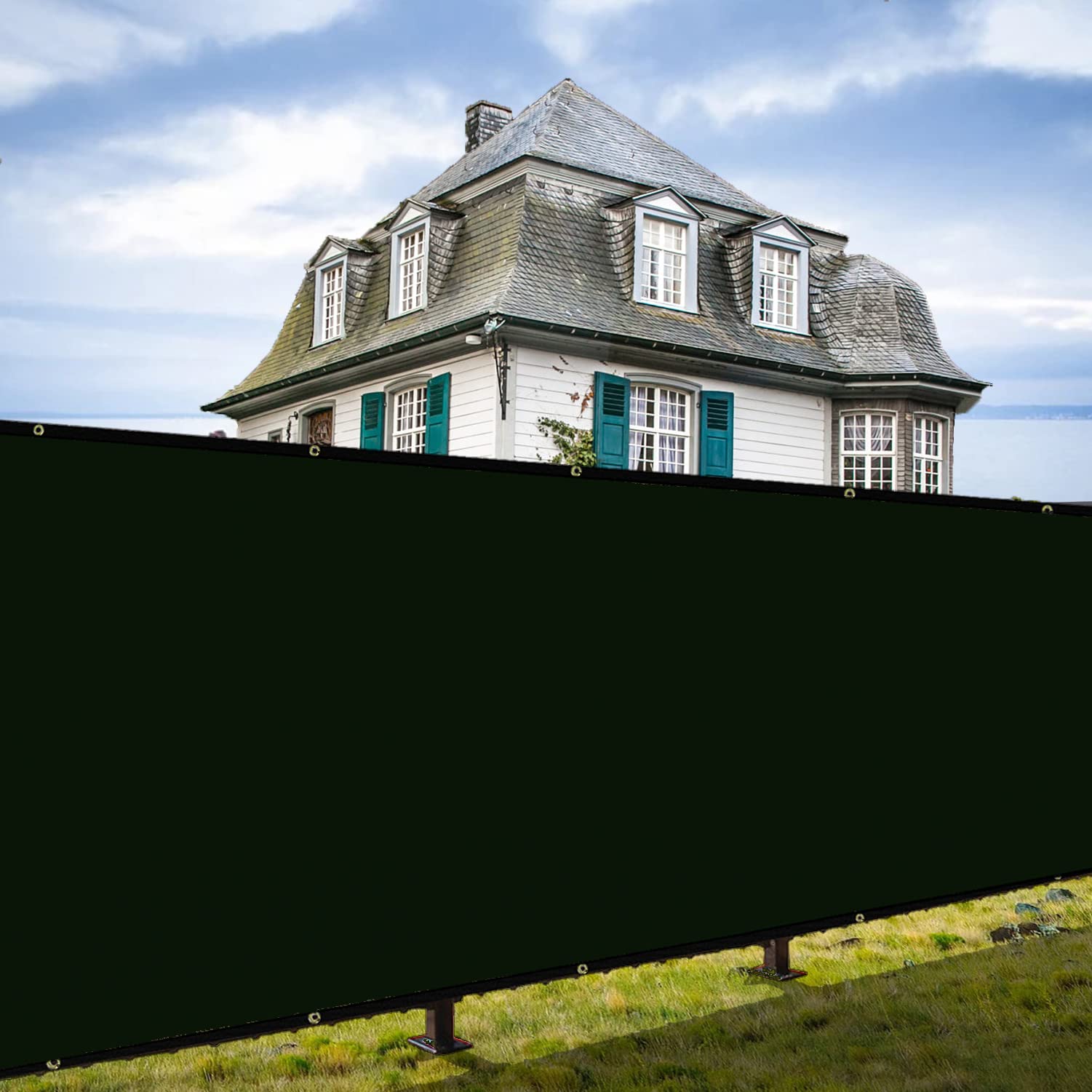 Shade&Beyond 4'x50' Heavy Duty Privacy Screen Fence - 160 GSM Green Fencing Mesh for Garden, Yard & Backyard | UV Resistant Shade Net Cover for Indoor & Outdoor Use - Perfect for Patio Privacy, Pool Enclosures & Wind Protection