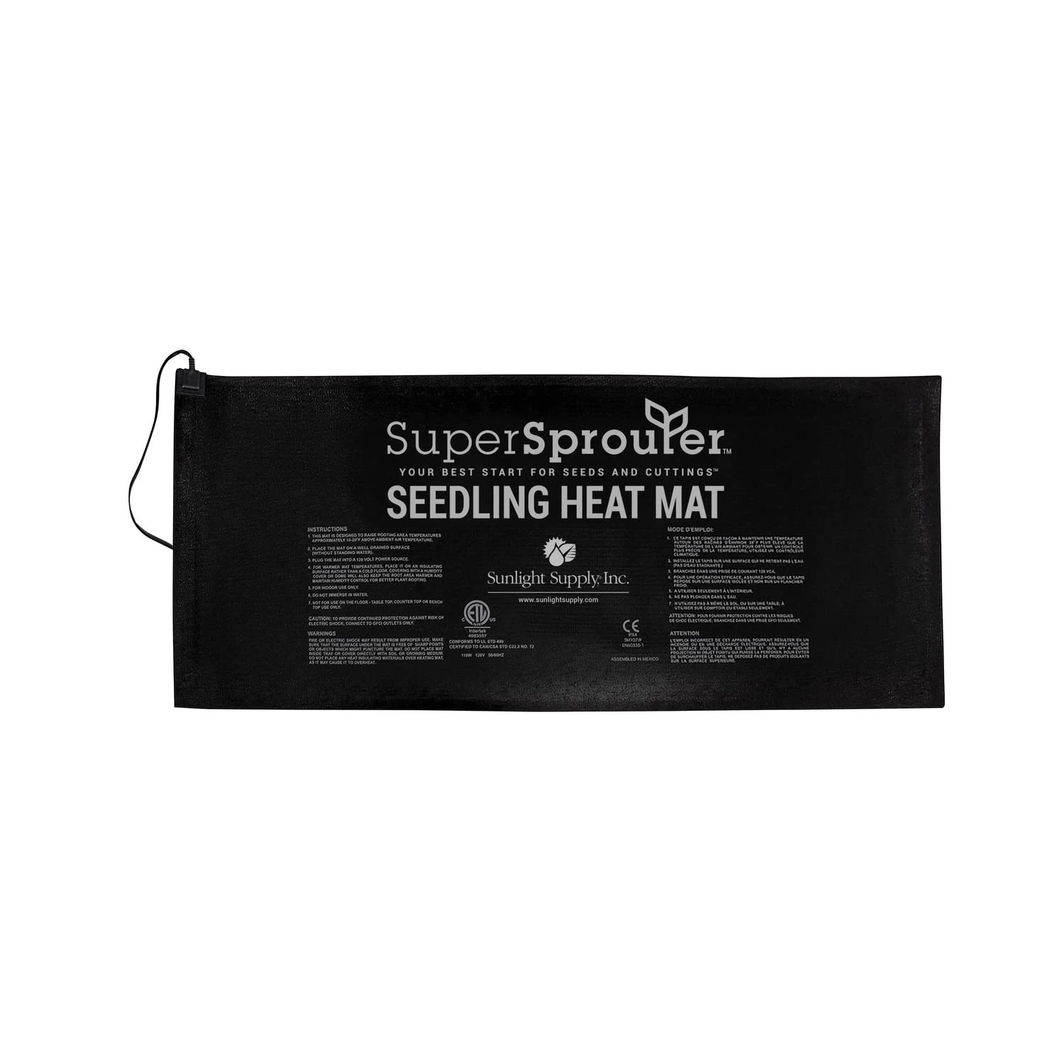 Super Sprouter 2 Tray Seedling Heat Mat - 10