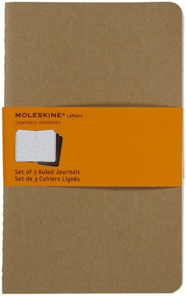 Premium Moleskine Ruled Cahier Journal Set - 3 Pack with Durable Cardboard Cover for Note Taking, Sketching & Daily Planning | Perfect for Students, Artists & Professionals