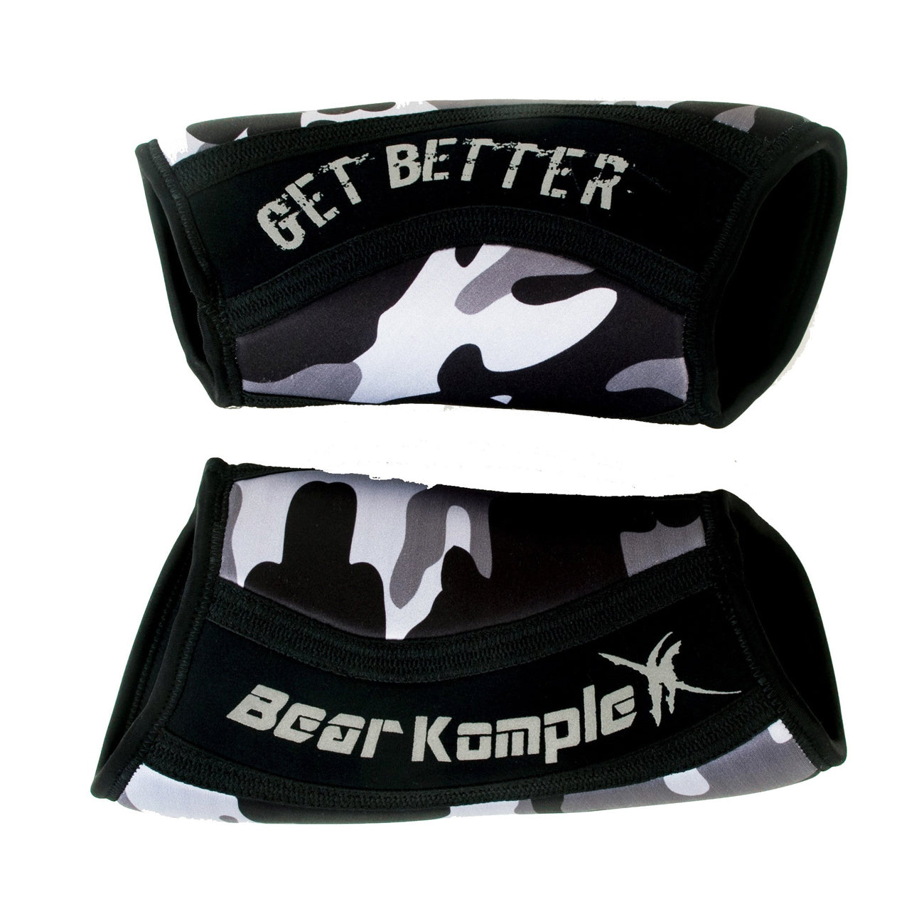 Bear KompleX Knee Sleeves - Black Camo Compression Support for Weightlifting, CrossFit & Powerlifting - Ideal for Gym Workouts & Knee Pain Relief