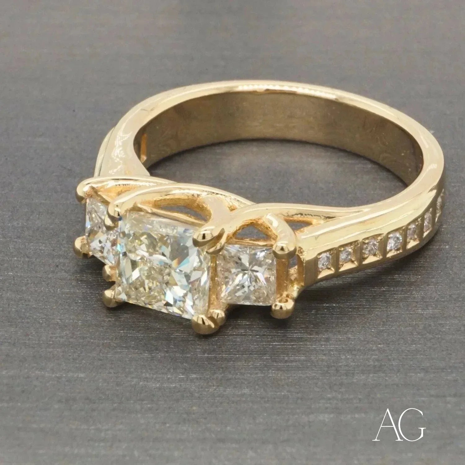 18K Gold Diamond Ring - 0.98 Carat Solitaire Engagement Ring for Women, Wedding Band, Anniversary Gift, Promise Ring, Valentine's Day Present