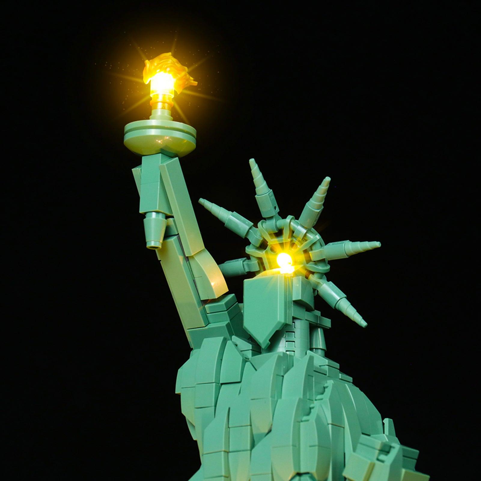Lego Architecture Statue of Liberty 21042 Light Kit - LED Lighting Set for Lego Models | Enhance Display for Home & Office Decor