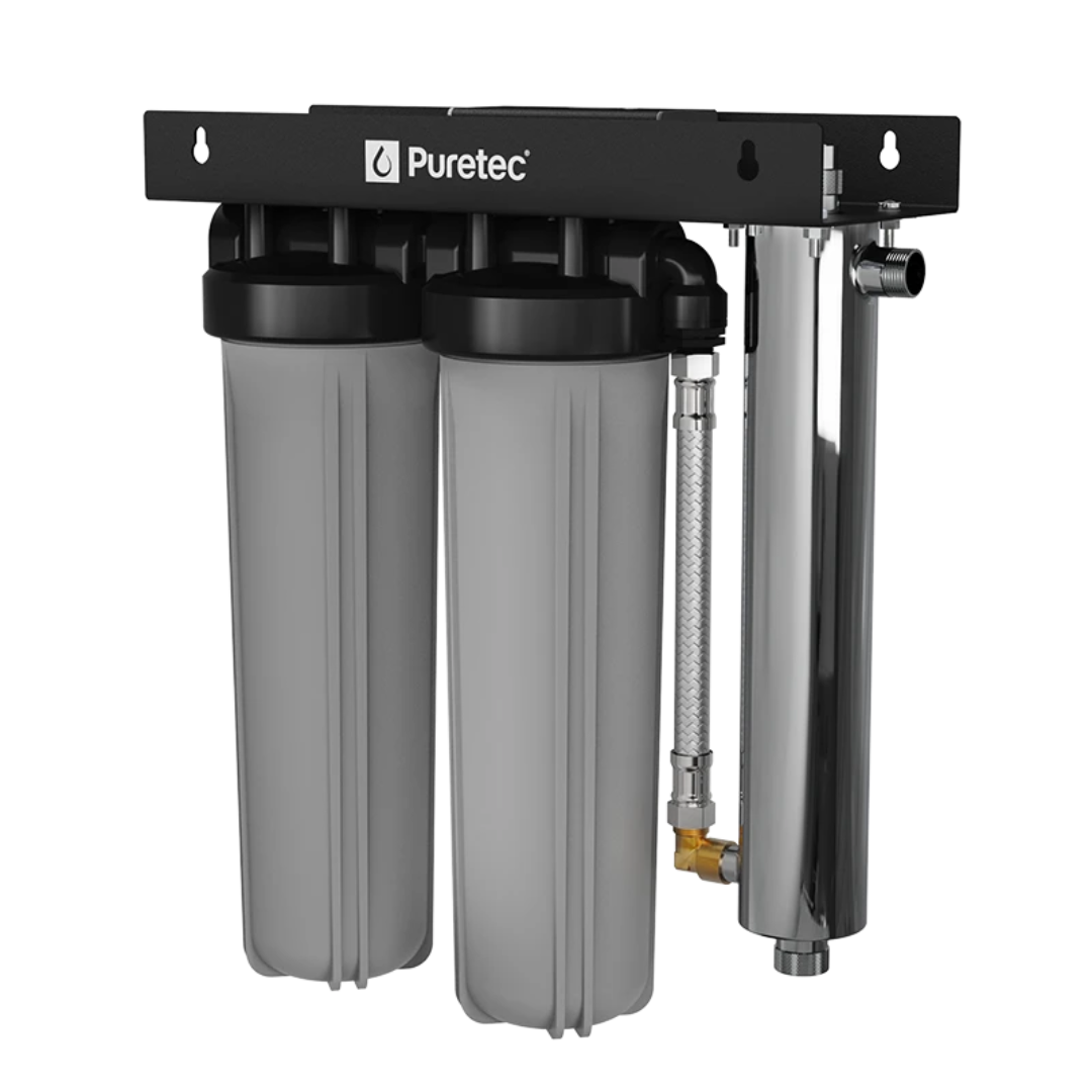 Puretec WU UV250 Budget-Friendly 20 x 4.5 Whole House Water Filter System (110LPM) – Clean & Safe Water for Drinking, Showering & Appliances