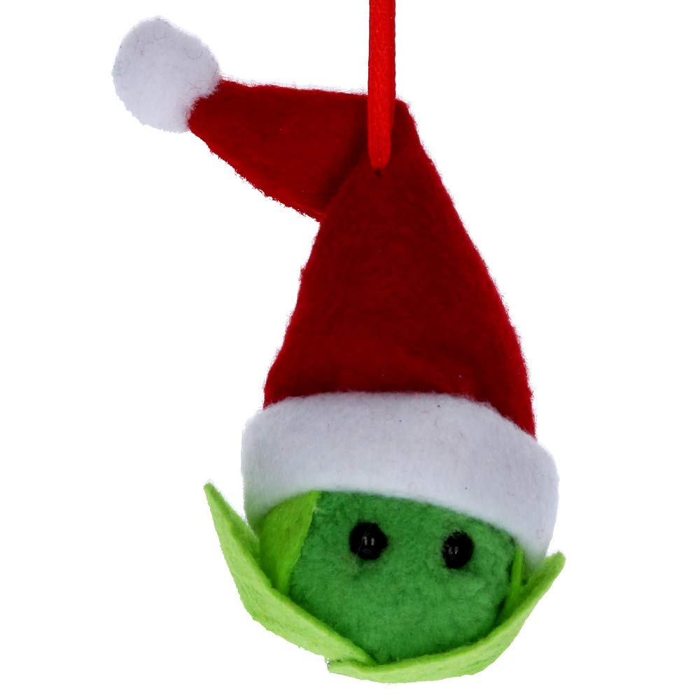 Christmas Felt Sprout Decor - Santa Hat Ornament for Holiday Tree