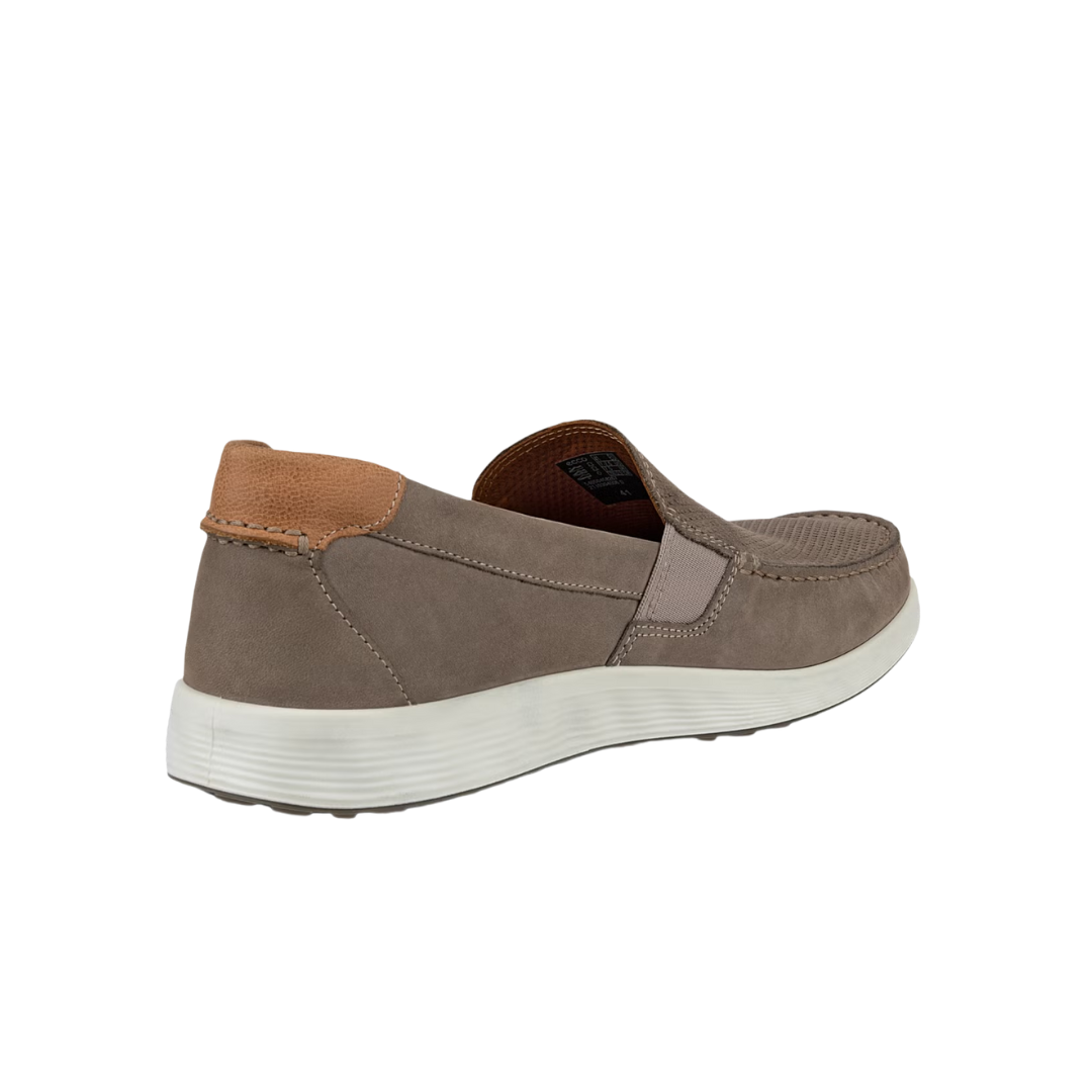 Men's S Lite Moccasin Slip-On Shoes - Soft & Comfortable Warm Grey Loafers for Indoor/Outdoor Wear