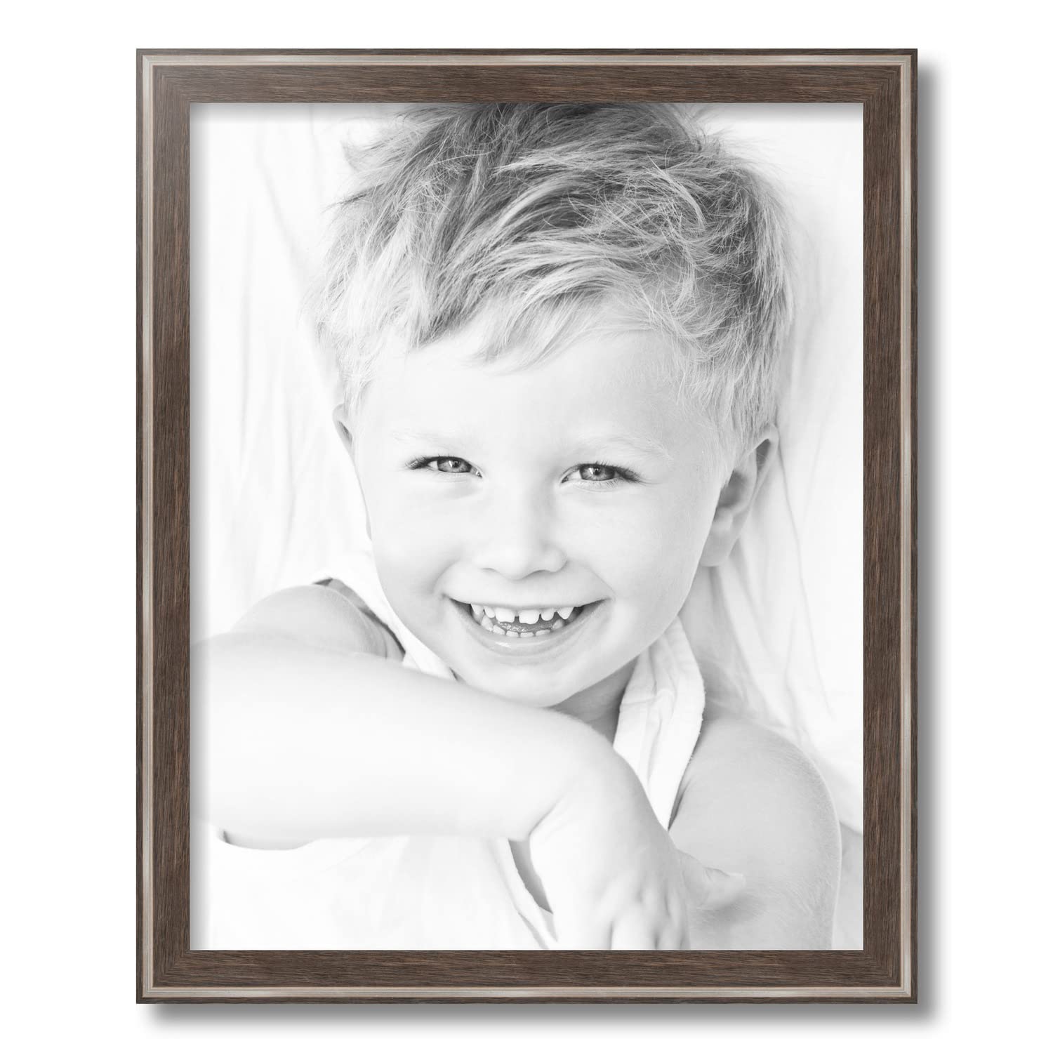 ArtToFrames 16x20 Inch Gray Picture Frame - 1.25 Inch Custom Wood Poster Frame in Contrast Grey with 3/16 Inch Foam Backing & Regular Acrylic (FBPLD11217-16x20) - Perfect for Home Decor, Office Wall Art, and Photo Displays