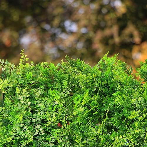 Premium Artificial Boxwood Hedge Panels - 12 Pack (32 Sq Ft) for Indoor & Outdoor Privacy Fence, Wall Decor, and Sound Diffusion | UV-Resistant Fake Greenery for Patio, Garden, Balcony, Office & Event Decoration