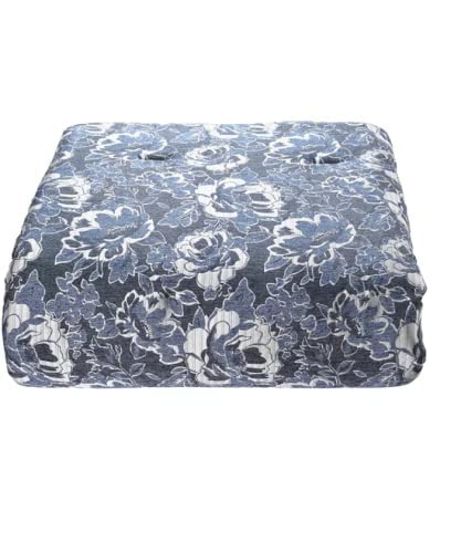 Sunham Hendel 14-Piece Queen/King Size Super Soft Indigo Blue Comforter Set - Luxurious Bedding for Master Bedroom, Guest Room & Dorm Decor